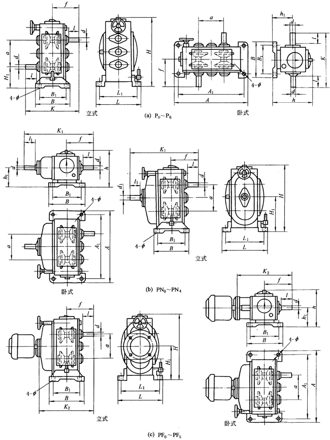 PX?zhn)o(w)(j)׃ͼbߴ磨JB/T6952-1993