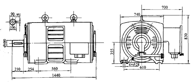 Y355M-8O߉ஐ늄(dng)C(j)μbߴ磨3KV