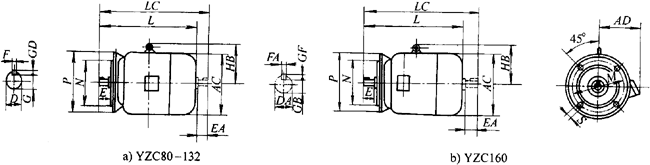 YZCϵеஐ늄әCγߴ磨H80160mm